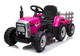 Трактор на акумуляторі Lean Toys XMX611 з причепом Рожевий (5903802452020) - зображення 2