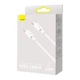Кабель Baseus Superior Series Fast Charging Data Cable Type-C to Type-C 100W 1m White (CATYS-B02) - изображение 5