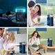 Вентилятор настольный с увлажнением и подсветкой от USB 500ml Синий - изображение 3