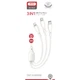 Дата кабель USB 2.0 AM to Lightning + Micro 5P + Type-C 1.0m 2.4A XO (CB-23U3) - зображення 3