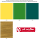 Набір фарб Talens Art Creation Glass & Porcelain Opaque Set Green Gold 4 x 30 мл (8712079442965) - зображення 3