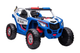 Samochód elektryczny dla dzieci Lean Toys Buggy XB-2118 4x4 Policyjne Niebieski (5904204757409) - obraz 1