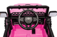 Samochód elektryczny dla dzieci Lean Toys Toyota FJ 4x4 Różowy (5905679072745) - obraz 10