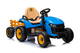 Traktor na akumulator Lean Toys BBH-030 Niebieski (5905991011521) - obraz 1