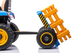 Traktor na akumulator Lean Toys BBH-030 Niebieski (5905991011521) - obraz 3