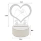 3D ночник Сердце на батарейках и USB, 21х11см/3D светильник/led светильник/Настольная 3д лампа - изображение 3
