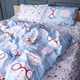 Простыня Бязь 17-0785 Funny cats Полуторная 150х220 см (2200011294742) - изображение 5