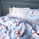 Простыня Бязь 17-0785 Funny cats Полуторная 150х220 см (2200011294742) - изображение 2