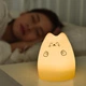 Дитячий силіконовий нічник "Котик" з RGB та USB, 7 режимів / Нічник з акумулятором / Світильник нічник для дітей - зображення 2