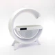 Ночник с беспроводной зарядкой и Bluetooth колонкой с USB, G2388A / Аккумуляторный светильник RGB с дискошаром - изображение 5