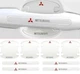 Защитная плёнка под дверные ручки Mitsubishi 8шт (на скотче) - изображение 1