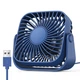 Вентилятор TOPK K52 USB, 8.5cm, 3 скорости, USB 5V 1m, 5W, 360град. dark-blue - изображение 1