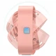 Вентилятор TOPK K50 USB, 8.5cm, 3 скорости, USB 5V 1m, 5W, 360град. pink - изображение 2