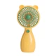 Портативний ручний вентилятор Handy Mini Fan JX-998 на акумуляторі з ручкою міні ветродуйка 2,5Вт Жовтий - зображення 1