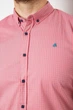 Сорочка чоловіча в клітку, колір пудровий, 214R4564-5, розмір XL: XXL - зображення 5