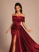 Платье вечернее длинное женское SHEIN GD-00203563 L Бордовое (DN3012300108139) - изображение 7