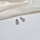 Серебряные серьги гвоздики на закрутках Ромашка с Розовыми камнями серебро 925 пробы Родированное 72226р 1.21г - изображение 6