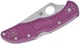 Ніж Spyderco Delica 4 Flat Ground Purple FRN - C11FPPR - зображення 2
