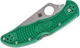 Ніж Spyderco Delica 4 Flat Ground Green FRN - C11FPGR - зображення 2