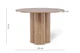 Стіл обідній, 4-місний 120 см Rodeo, Natural wood - зображення 4