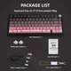Клавиатура Attack Shark X85 Wireless Mechanical Keyboard (Градиентный дизайн, переключатели White Jade) беспроводная черно-розовая - изображение 3