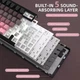 Клавиатура Attack Shark X85 Wireless Mechanical Keyboard (Градиентный дизайн, переключатели White Jade) беспроводная черно-розовая - изображение 7