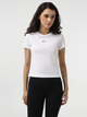 Футболка жіноча Nike W Nsw Nk Chll Knt Md Crp FV5508-100 XL Біла (197594266438) - зображення 1