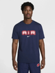 Футболка бавовняна довга чоловіча Nike M Nsw Sw Air Graphic Tee HM0185-411 L Темно-синя (197861859066) - зображення 1