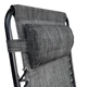 Раскладное кресло-шезлонг LEOBRO Zero Gravity Grey 173x64x110 см до 120 кг с подголовником и держателем для туризма отдыха на природе в кемпинге или даче Серый - изображение 3