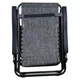 Раскладное кресло-шезлонг LEOBRO Zero Gravity Grey 173x64x110 см до 120 кг с подголовником и держателем для туризма отдыха на природе в кемпинге или даче Серый - изображение 4
