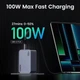 Зарядное устройство Ugreen Nexode Pro X757 3xUSB 100W GaN (2xType-C+USB-A) Gray (UGR-25874) - изображение 3