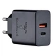 Зарядний пристрій Samsung GaN 35W USB+Type-C швидка зарядка Super Fast Charge + кабель Type-C-Type-C Black - зображення 2