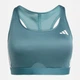 Спортивный топ для фитнеса женский Adidas Powerreact Training JY2117 S-CD Бирюзовый (4068809935868) - изображение 7