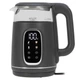 Електрочайник Adler AD 1305 grey 1,7 л (пластик/скло, дисплей, регулятор температури) - зображення 1