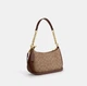 Женская сумка Coach Teri Shoulder Bag In Signature Canvas CV933 коричневая - изображение 2