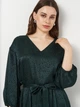 Платье мини осеннее женское Reserved ZR088-67X L Зеленое (5904504550328) - изображение 4