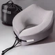 Подушка для подорожей TRAVEL IDEIA Memory Foam 27×26×17 см, охолоджуючий ефект, підтримка шиї (8-35859) - зображення 6