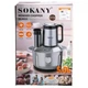 Чоппер кухонный многофункциональный 6 в 1 SOKANY SK-06020 серебристый 1000 Вт на 5 литров 6 насадок нержавеющая сталь и пластик - изображение 11