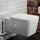 Унітаз підвісний безобідковий білий HANSGROHE EluPura із сидінням з мікроліфтом 60293450 - зображення 3