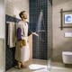 Душова лійка HANSGROHE Activera EcoSmart+ однорежимна 94мм пластик хром 28032000 - зображення 4