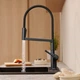 Cмеситель для кухни однорычажный с гибким изливом HANSGROHE Talis Select M54 черный латунь 72861340 - изображение 3