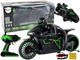 Motocykl zdalnie sterowany Lean Toys RC Racer 20 km/h czarno-zielony (2133) (5905323218888) - obraz 2