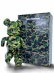 Статуетка Bearbrick x Bape x ABC Camo Green 400% 28 см Medicom Toy Камуфляжний - зображення 6