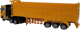 Ciężarówka z przyczepą zdalnie sterowana Lean Toys 27 MHz 1:48 Żółta (9081) (5904204750943) - obraz 5