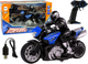 Motocykl zdalnie sterowany Lean Toys Sportowy 2.4G 1:10 czarno-niebieski (10232) (5904665991046) - obraz 2