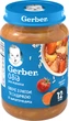 Пюре овощно-мясное Gerber Овощи с рисом и индейкой для детей с 12 месяцев 190 г (8445290851895) - изображение 1