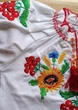 Детская вышиванка для девочки Подсолнухи и Калина с коротким рукавом 2203234 интерлок 86см белая (2203234110) - изображение 3