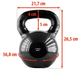 Kettlebell żeliwny HMS KNV24 24 kg (5907695524208) - obraz 3