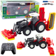 Traktor rolniczy zdalnie sterowany Lean Toys z kosiarkami do trawy 2.4G (21204) (5905991036999) - obraz 2