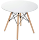 Stolik kawowy HOMLA TAVOLO naturalny z białym blatem 60 × 48 cm (5904183869742) - obraz 2